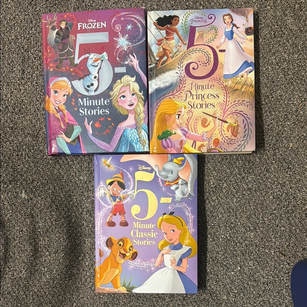 Disney 5-Minute Stories Collection - Purple, Pink, Blue